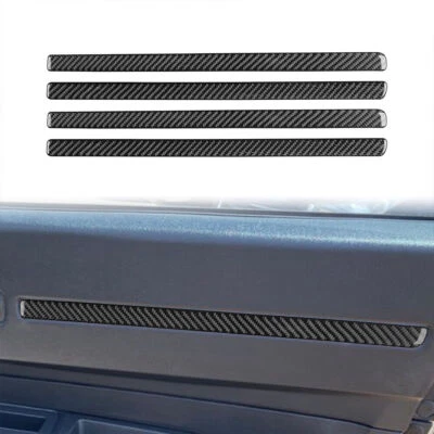 Para Dodge Charger 08-10 Vinilo Fibra de Carbono Coche Tira Panel Decoración Borde Foto 1 de 4