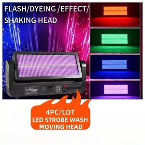 4pc/RGB LED moving head wash DJ light white led moving strobe stage flash light - Picture 1 of 6