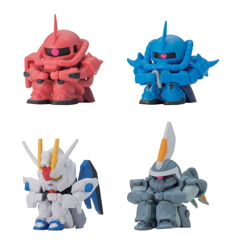 SD Gundam Machiboke Capsule Figure Vol 3 Bandai Gashapon Toys set of 4 - Image 1 of 4