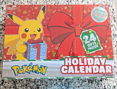 Pokemon Holiday Advent Calendar 24 Gifts Inside Ages 4+ Sealed New - Image 1 of 2