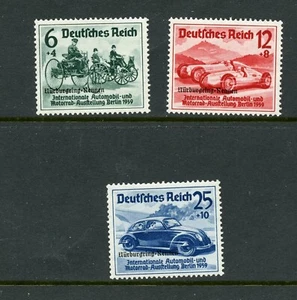 KMC4076-Germany #B141-143 (G828) Comp 1939 O/P Nurburgring Auto, MNH,CV$210.00 - Picture 1 of 2