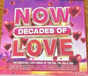 VARIOUS ARTISTS "NOW DECADES OF LOVE" BRAND NEW ORIGINAL 2021 UK 4CD IMPORT - Picture 1 of 2