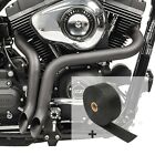 Set Auspuff + Hitzeschutzband für Harley Sportster 1200 CB Custom 13-17 SA2