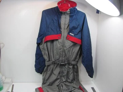 Para Hombres XL Descente Traje de Esquí Traje de Nieve Una Pieza Moto de Nieve Babero De Colección Azul Gris Foto 1 de 4
