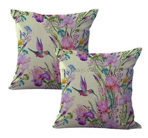 2pcs modern decorative pillows hummingbird flower cushion cover - Picture 1 of 3