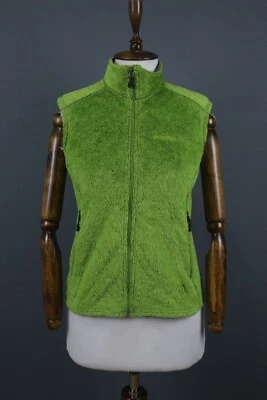 Chaleco Chaleco Chaqueta Patagonia Verde Cremallera Completa Sin Mangas Bolsillos Polares Talla M Foto 1 de 4