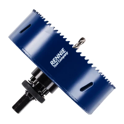 127mm Hole Saw HSS M35 Cobalt Bi-Metal Cutter Bit With Adapter & Pilot Drill - Image 1 of 4