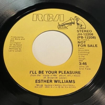 Esther Williams - I'll Be Your Pleasure (Stereo) / (Mono) 45 - Modern Soul - Image 1 of 2