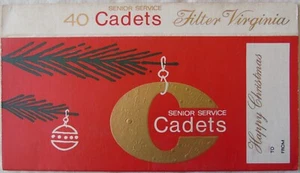 Vintage Senior Service Cadets Christmas Sleeve For 40 Cigarettes C1970s - Picture 1 of 2