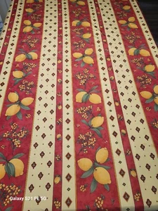 Villageside Provence Lemons, floral polyester tablecloth 100 x 60 READ - Picture 1 of 9
