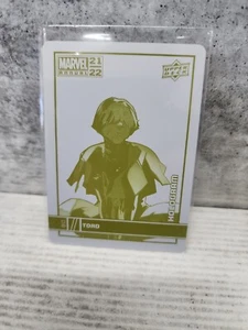 Marvel Annual 2021-22 printing plate 1/1 Toad Hologram Upper Deck - Picture 1 of 2