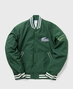 Lacoste Bomber Jacket Lacoste Live Green Medium Mens Bomber Varsity Baseball 50 - Picture 1 of 18