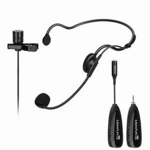 Kimafun KM-G102-3 kabelloses Lavalier Gesang Revers und Headset Mikrofonsystem - Bild 1 von 11