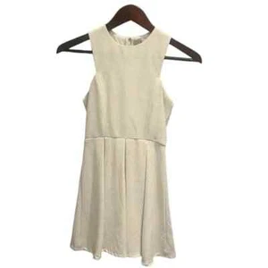 Tobi White A-line Zip Up Cocktail Dress - Picture 1 of 6