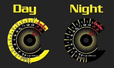 Suzuki GSXR 1000 cara amarilla indicador de brillo 2009-2012 MPH KMH esferas Gixxer GSX-R MPH Foto 1 de 2