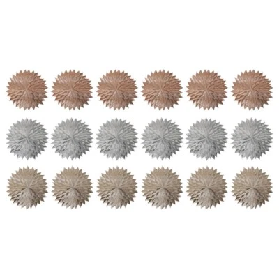 Tapis de repas Chiba ?? motifs fleurs 6 pi??ces isolant PVC pour salle ?? manger - Photo 1/4