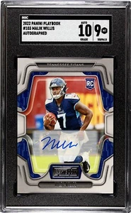 2022 Panini Playbook #103 Malik Willis Auto RC (Titans) SGC 9/10 - Picture 1 of 2