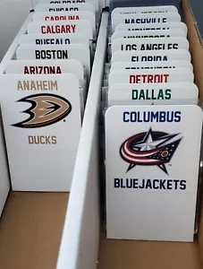 32 TALL Sports Card Dividers with FREE Custom NHL Team Logo Labels - Picture 1 of 5