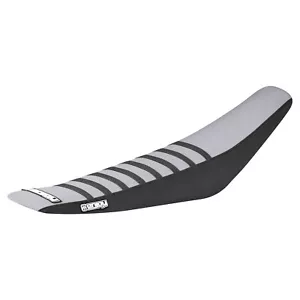Cubierta de asiento con pinza Triumph TF 250 450 2024-2025 NEGRA/PLATEADA/NEGRA #467 - Imagen 1 de 5