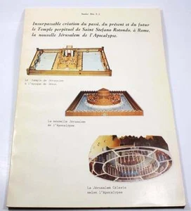 FRENCH LANGUAGE CATHOLIC CHURCH ARCHITECTURE BOOK-Rome,Jerusalem - Foto 1 di 4