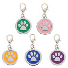 5pcs Stainless Steel Pet ID Tags with Clips