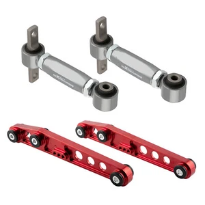 Rear Lower Control Arms Adjustable Camber Kit For 1988-1995 Civic 93-97 Del Sol - Foto 1 di 14