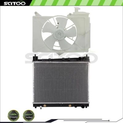Car Radiator and Cooling Fan Kit For 2000-2005 Toyota Echo 2004-2006 Scion xA xB — 第 1/4 张图片