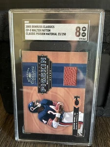 2005 Donruss Classics Walter Payton **Football Cut Used in SB XX** SGC 8. - Picture 1 of 9