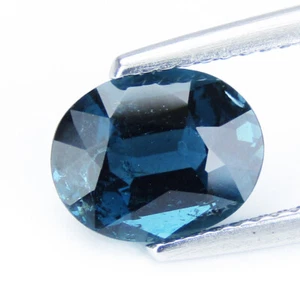Increíble piedra preciosa de turmalina indicolita natural de 2,57 quilates 10x8 mm corte paso ovalado - Imagen 1 de 7