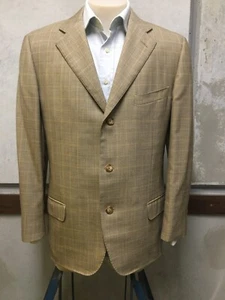 Ermenegildo Zegna Sport Jacket Beige Check US 52R EU / 42 R US - Picture 1 of 6