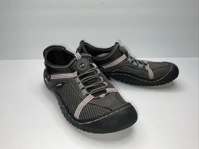 Tênis de caminhada Jeep J-41 feminino cinza/rosa Tahoe tamanho 7 malha vegano superior pronto para água - Imagem 1 de 4
