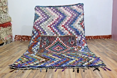 Alfombra MULTICOLOR Marroquí Vintage Azul Vintage Alfombras Alfombra Boucharouite Foto 1 de 4