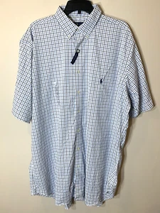 Camisa Ralph Lauren Para Hombres XL Alta Manga Corta CLASSIC FIT NYLON Rendimiento NUEVA - Imagen 1 de 13