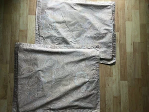 Ralph Lauren Paisley blau, taupe weiß Standard Kissenbezüge Set ZWEI sehr guter Zustand - Bild 1 von 6