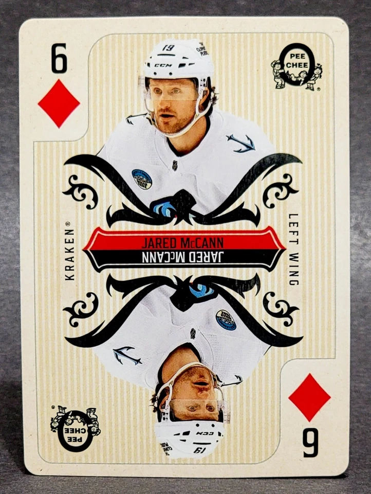 2024-25 O-Pee-Chee Playing Cards 6 Diamonds Jared McCann - Image 1 of 2