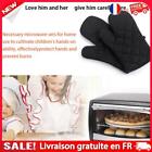 Heat Resistant Oven Baking Gloves Stove Kitchen Insulation Glove (Black)