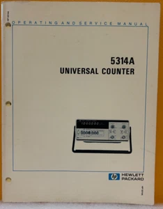 HP / Agilent 05314-90001 1978 5314A Universal Counter Oper. & Service Manual. - Picture 1 of 2