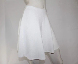Milky Way USA Short Above Knee Jacquard Skater Skirt - White - SMALL - Picture 1 of 5