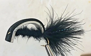 6 x Wake Up Walking Wiggle Drop Bomb Fly Fishing Fly For Bass and Trout #2 + #6 - Picture 1 of 9