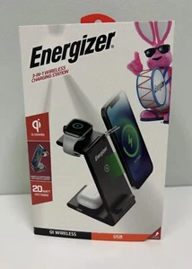 Estación de carga inalámbrica Energizer 3 en 1. CERTIFICADO DE COEFICIENTE INTELECTUAL. ¡NUEVO! - Imagen 1 de 6