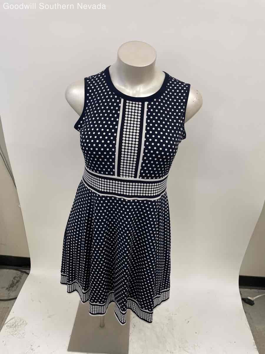 MICHAEL KORS ネイビー ドレス XS マイケルコース 長袖ロングワンピース ネイビー #XS MICHAEL KORS