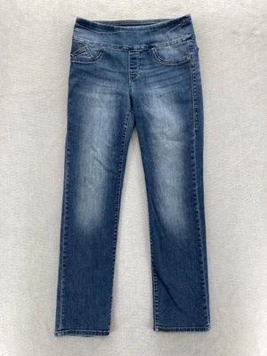 Pantalones de mezclilla Rock & Republic para mujer 12 azules Rx Fever elásticos pierna recta Foto 1 de 4