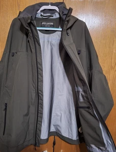 Filson Skagit Fishing Rain Jacket Waterproof Breathable Peat Green Men Size XXXL - Picture 1 of 9