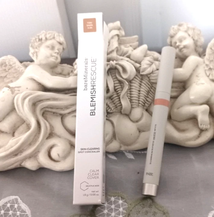 BAREMINERALS BLEMISH RESCUE SKIN CLEARING SPOT CONCEALER-TAN DARK 4.5N-NIB - Image 1 of 1