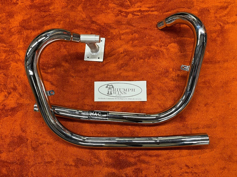 Tubos de escape Triumph OIF T120 T140 TR6 TR7 1 3/4" EMPUJAR MAC/MCM RARO ¡Nuevo! Foto 1 de 1