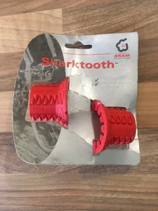 NUEVO EN STOCK SRAM GRIP SHIFT TIBURÓN DIENTES AGARRE CUBIERTAS ROJO NARANJA VINTAGE BICICLETA MTB RAYOS X - Imagen 1 de 5