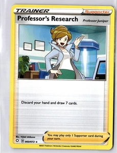 Professor's Research 060/072 Shining Fates Regular RareTrainer Supporter LP - Picture 1 of 2