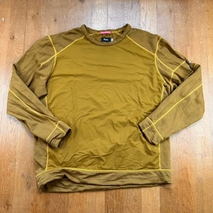 Rapha Merino Windblock Sweatshirt Yellow Gold Size XXL Cycling - Picture 1 of 5