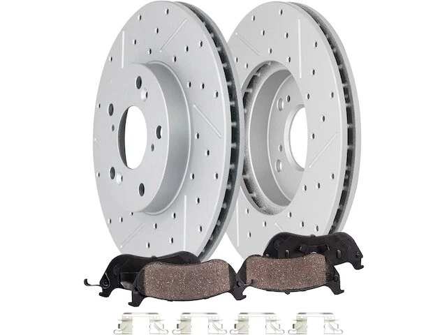 Kit de pastillas de freno delanteras y rotor para Honda Fit 2015-2020 2017 2016 2018 ZM739VH Foto 1 de 1