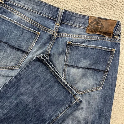Rock & Roll Cowboy Jeans Mens 36x38 Blue Double Barrel Straight Leg Relaxed - Image 1 of 4